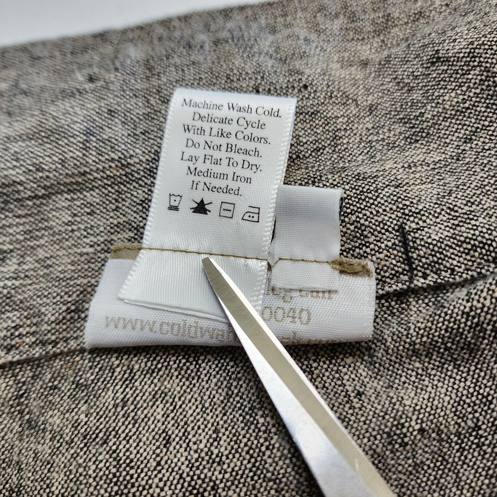 Coldwater Creek Womens Linen Cotton Blend‎ Full Zip Jacket Size Small Tan Layer - Picture 7 of 10